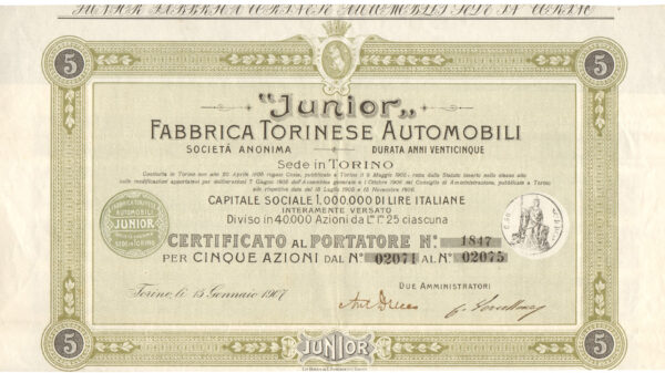 Junior - Fabbrica Torinese Automobili