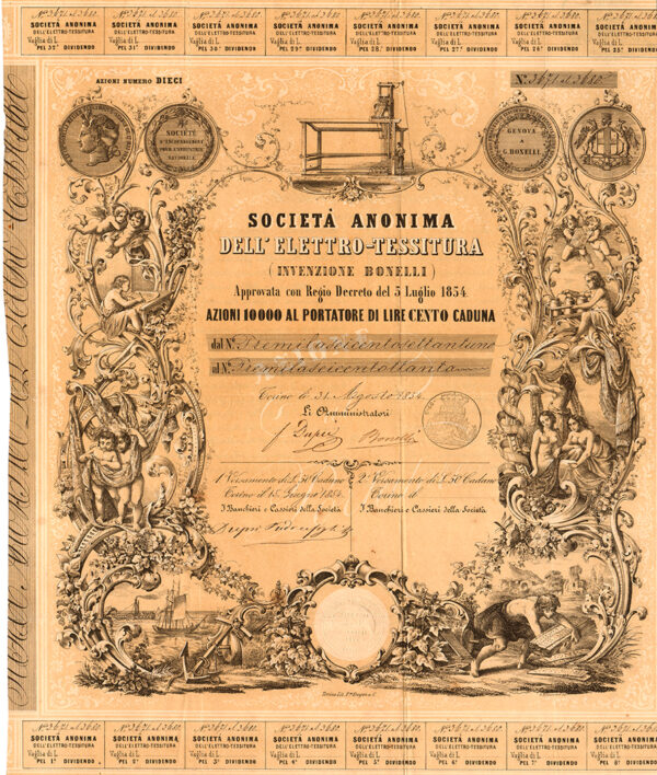 Società Anonima dell'Elettro-Tessitura (Invenzione Bonelli)