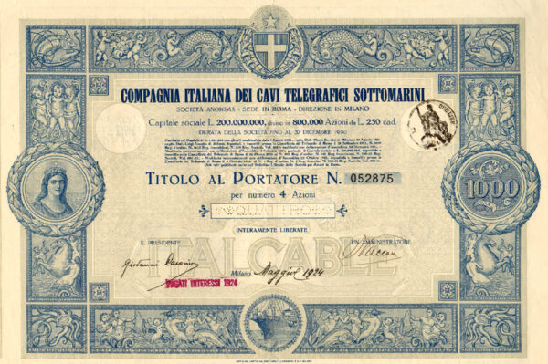 Compagnia Italiana dei Cavi Telegrafici Sottomarini - ITALCABLE