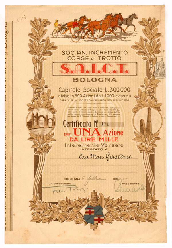 Società Anonima Incremento Corse al Trotto - S.A.I.C.T.