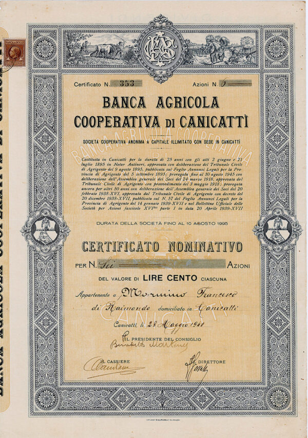 Banca Agricola Cooperativa di Canicatti