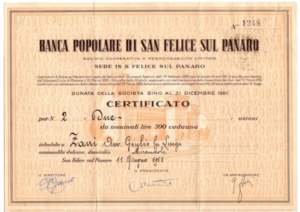 Banca Popolare di San Felice sul Panaro