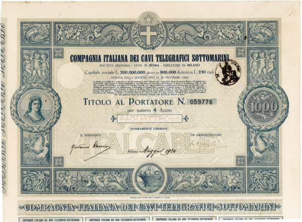 Compagnia Italiana dei Cavi Telegrafici Sottomarini - ITALCABLE