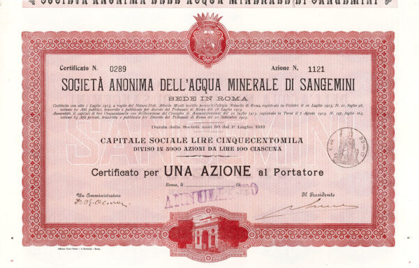 Società Anonima dell'Acqua Minerale di Sangemini