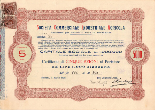Società Commerciale Industriale Agricola - S.C.I.A