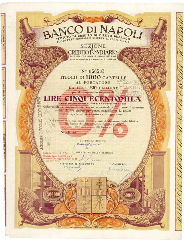 6% Banco di Napoli