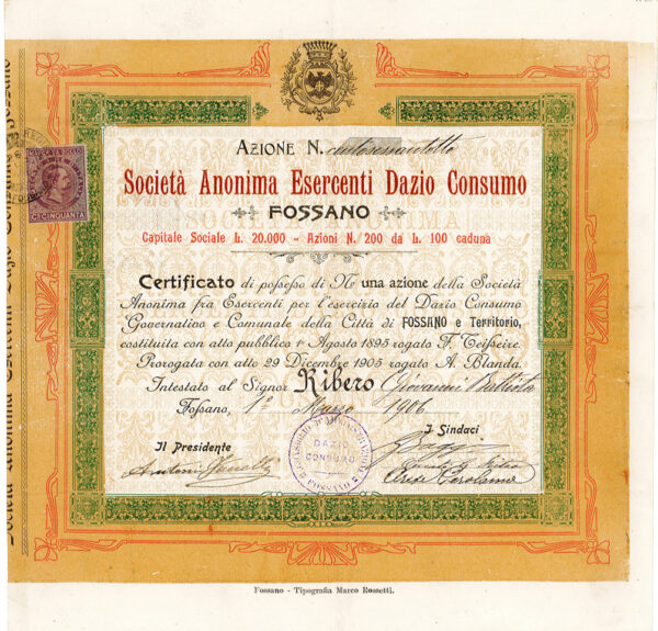 Società Anonima Esercenti Dazio Consumo