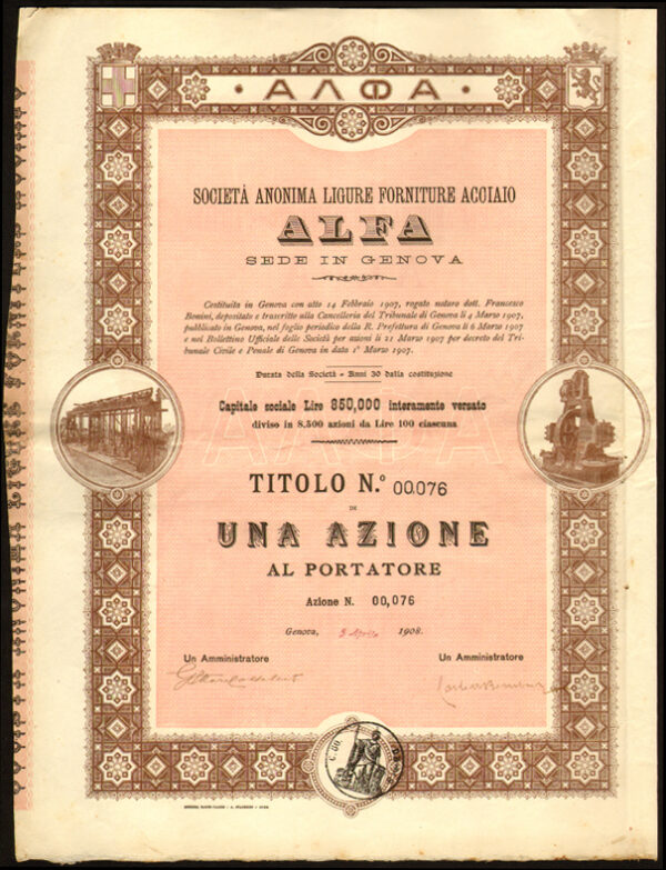S.A. Ligure Forniture Acciaio ALFA