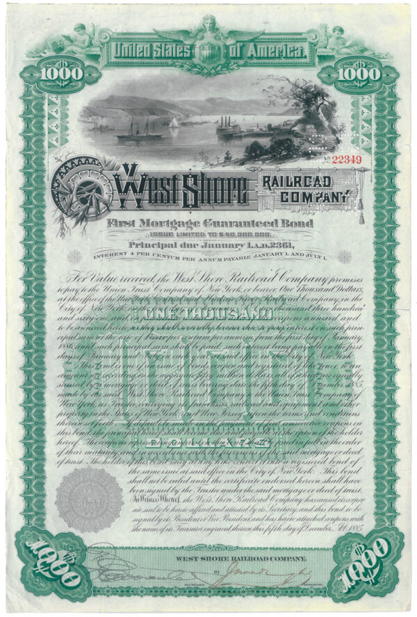 4% West Shore Railroad Company