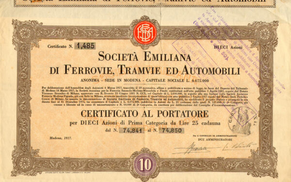 Società Emiliana di Ferrovie, Tramvie ed Automobili