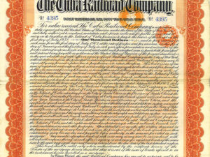 5% The Cuba Railroad Company