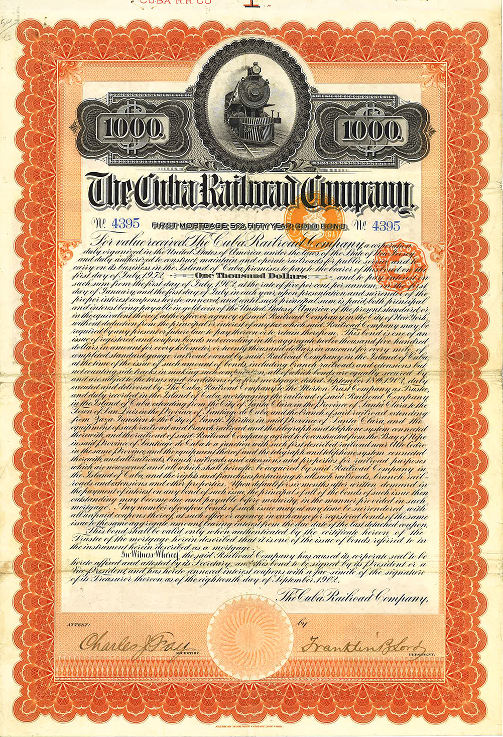 5% The Cuba Railroad Company