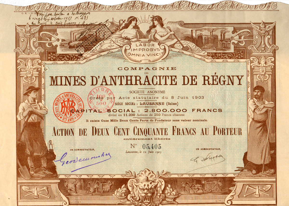 Compagnie des Mines d’Anthracite de Régny
